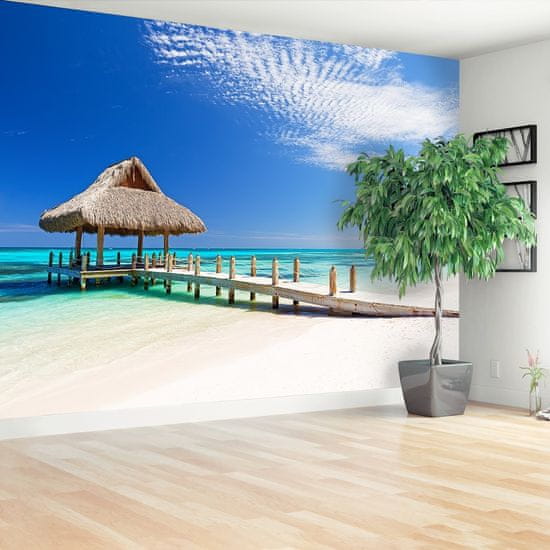 tulup.si Fototapeta Bela plaža Tapeta