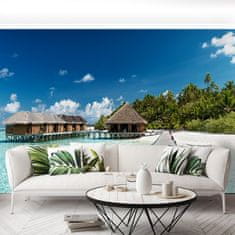 tulup.si Fototapeta Beach maldivi Tapeta 312x219 cm