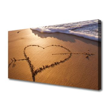 tulup.si Slika na platnu Sea beach heart art