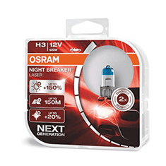 Osram Night Breaker Laser Gen2 (2X H3) žarnica, 12 V, H3, 55 W, PK22S