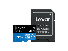 Lexar High-Performance 633x microSDHC kartica , 32 GB, UHS-I + adapter