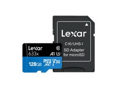 High-Performance 633x microSDXC kartica, 128 GB, UHS-I + adapter