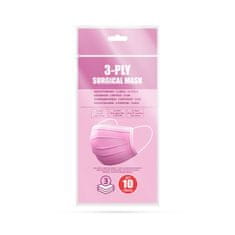 Delight Higienska maska 3-slojna - neseterilna - roza - 10 kos