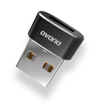 DUDAO L16AC adapter USB-C / USB, črna