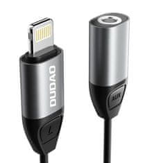 DUDAO L17 adapter Lightning / 3.5mm mini jack, siva