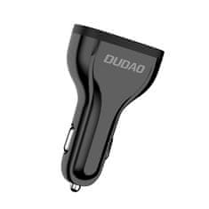 DUDAO R7S avto polnilec 3x USB QC 3.0 2.4A 18W, črna