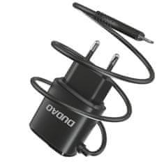 DUDAO A2ProL 2x USB polnilnik s Lightning kablom 12W, črna