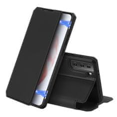 Dux Ducis Skin X knjižni usnjeni ovitek za Samsung Galaxy S21 Plus 5G, črna