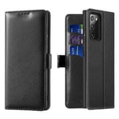 Dux Ducis Kado knjižni usnjeni ovitek za Samsung Galaxy Note 20, črna
