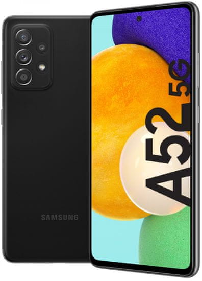 Samsung Galaxy A52 5G mobilni telefon, 6 GB/128 GB, črn