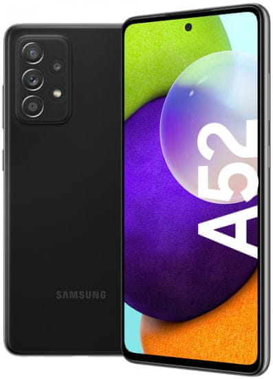 Samsung Galaxy A52 mobilni telefon, 6 GB/128 GB, črn - Odprta embalaža
