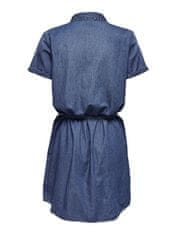 Jacqueline de Yong Ženska obleka JDYBELLA LIFE 15231238 Srednje Blue Denim (Velikost 42)