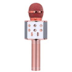 MG Bluetooth Karaoke mikrofon z zvočnikom, roza zlata