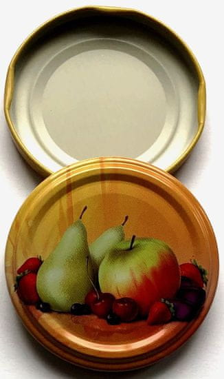 Marex Trade Twist pokrovi, 66 mm, hruške/jabolka za kozarce 0,37 l, 10 kosov
