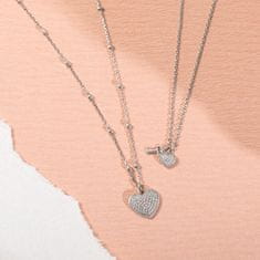 Rosato Romantična srebrna ogrlica Storie RZC048 (verižica, obesek)
