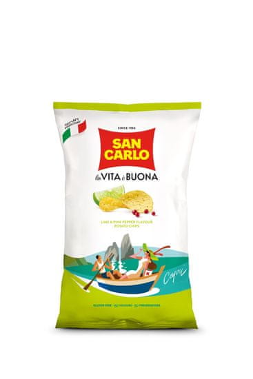 San Carlo čips, limeta, 4 x 150 g