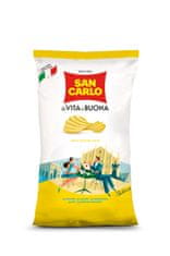 San Carlo čips, rebrasti, 5 x 180 g