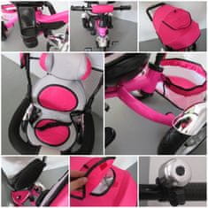 R-Sport Večnamensko trikolesno kolo 3v1 T3 Pink