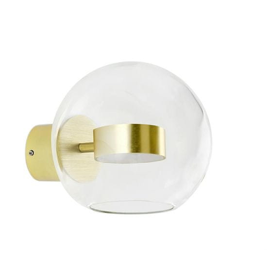 KINGHOME Stenska svetilka CAPRI WALL 1 zlata - 60 LED, aluminij, steklo