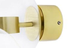 KINGHOME Stenska svetilka CAPRI WALL 6 gold - 60 LED, aluminij, steklo