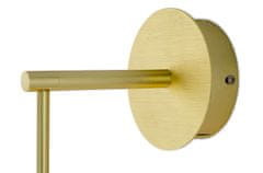 KINGHOME Stenska svetilka CAPRI WALL gold - 60 LED, aluminij, steklo