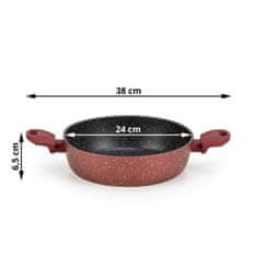 Lava Stone Grape ponev z dvema ročajema, 24 cm