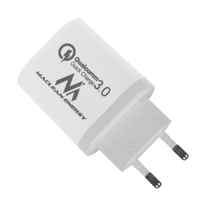 Maclean Polnilec 2x USB 1x QC 3.0 MCE-479W bel