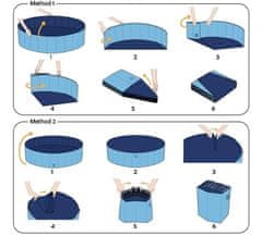Kompetentnost Zložljivi bazen za kužke in otroke (80cm x 20cm)