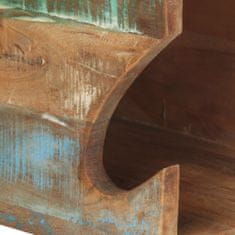 Greatstore Stensko stojalo za kolo 35x25x25 cm trden predelan les