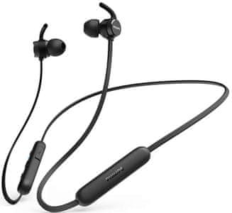 moderne brezžične slušalke philips tae1205 bluetooth 5.1 razpon 10 m dinamični neodim pretvorniški mikrofon za prostoročno telefoniranje kabel okoli vratu ovalni ušesni kanali udobna ipx4 7-urna funkcija hitrega polnjenja, odporna na vodo in znoj