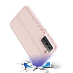 Dux Ducis Skin X knjižni usnjeni ovitek za Samsung Galaxy S21 5G, roza