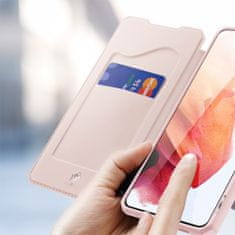 Dux Ducis Skin X knjižni usnjeni ovitek za Samsung Galaxy S21 5G, roza
