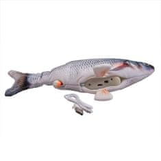 Duvo+ Catch `n play fish 28x13x5cm interaktivna mačja igrača premikajoča se riba