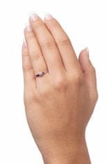 Brilio Zaročni prstan iz belega zlata s cirkonom 226 001 00992 07 (Obseg 54 mm)
