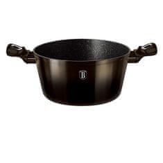 Berlingerhaus Pekač z marmornato površino 24 cm Shiny Black Collection 2 pokrova BH-6605