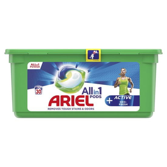 Ariel All-In-1 PODs+ kapsule za pranje, aktivna tehnologija proti vonju, 30 pranj