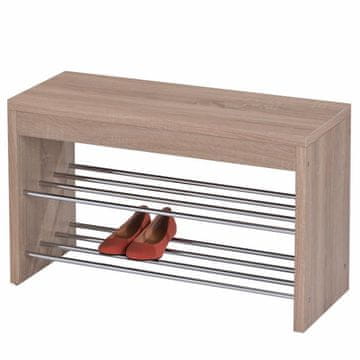 KONDELA Lucija stojalo za čevlje s klopjo