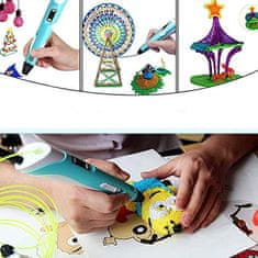 Netscroll 3D otroško pisalo, inovativen ustvarjalen način pisanja in kreiranja, tridimenzionalno pisanje, 3DPen