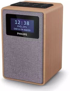 sodoben brezžični radio philips tar5005 dab fm radio budilka 2 krat budnosti čist zvok 1 w moč celotna moč lcd zaslon