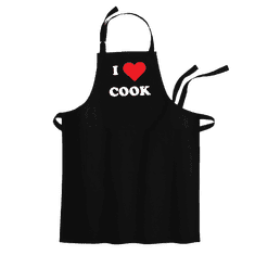 Cyber print shop Predpasnik s potiskom I love cook