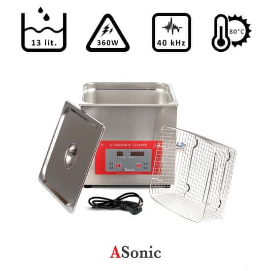 ASonic PRO 150 – 40 kHz ultrazvočni čistilec