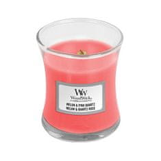 Woodwick Dišeča vaza za sveče srednje melon in Pink kremen 275 g