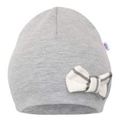 NEW BABY Missy otroška kapa s šalom za vrat sive barve - 92 (18-24m)