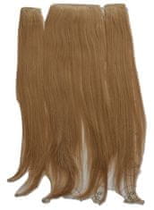 Vipbejba Sintetični 200g clip-on lasni podaljški na 3 zavese, ravni, temno pepelnato blond #18/22