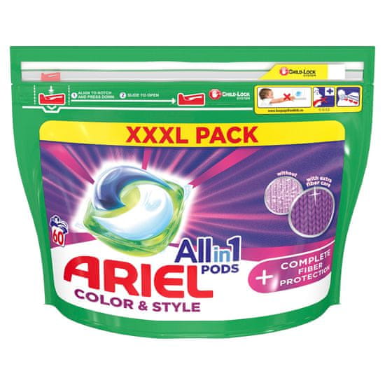 Ariel All-In-1 PODs+ pralne kapsule s tehnologijo zaščite vlaken, 60 pranj