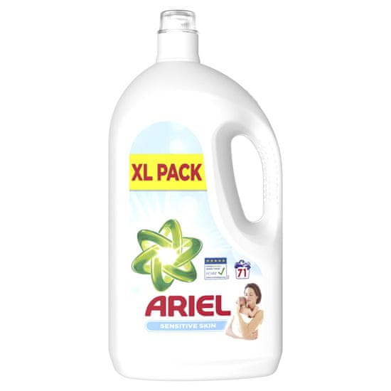 Ariel Sensitive tekoči detergent 3.905 l, 71 pranj
