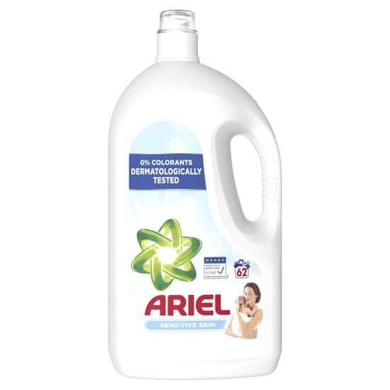 Ariel Sensitive tekoči detergent 2,41 l, 62 pranj