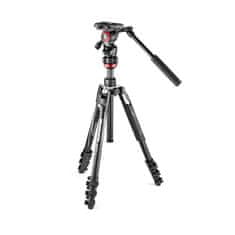 Manfrotto Befree Live aluminijasto potovalno stojalo z video glavo - LEVER LOCK - (MVKBFRL-LIVE) + DARILO nosilec za telefon (MTWISTGRIPK)