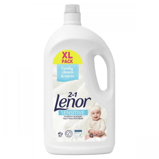 Lenor Sensitive gel za pranje, 3,685 l, 67 pranj