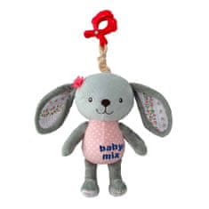 Baby Mix Rabbit plišasta igrača s strojem za igrače in sponko